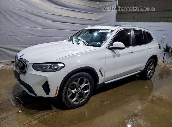 5UX53DP07N9K02555 2022 BMW X3 Белый Передняя левая четверть