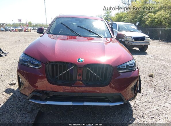 5UX53DP08N9L07783 2022 BMW X3 Красный Вид задней части салона