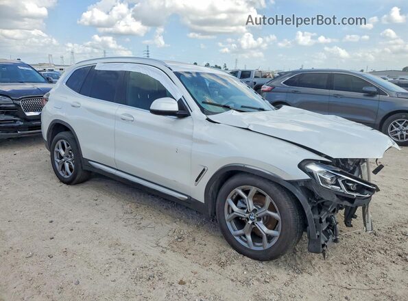 5UX53DP08R9W13386 2024 BMW X3 White Передня права чверть