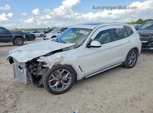 5UX53DP08R9W13386 2024 BMW X3 White Передня ліва чверть