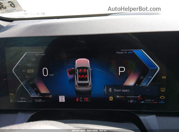 5UX53GP01S9049801 2025 BMW X3 Белый Вид задних сидений