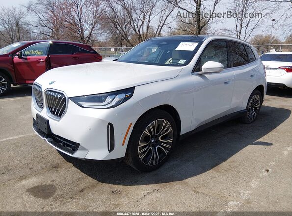 5UX53GP01S9049801 2025 BMW X3 Белый Передняя левая четверть