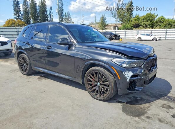 5UXCR4C00P9S03464 2023 BMW X5 Black Передня права чверть