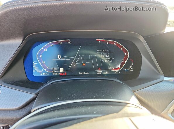 5UXCR6C08P9P93876 2023 BMW X5 White Вид щитка приладів