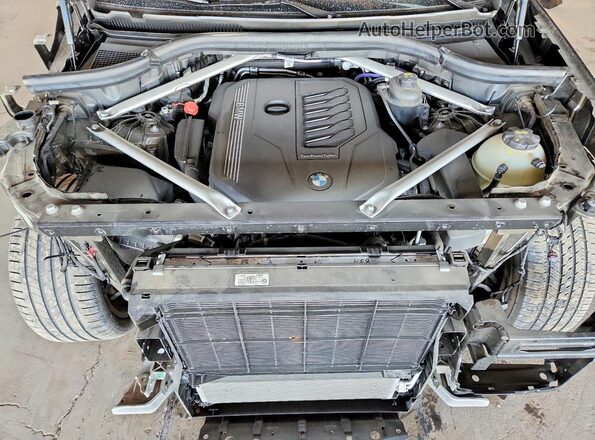 5UXCR6C09P9P94714 2023 BMW X5 Gray ძრავის განყოფილების ხედი