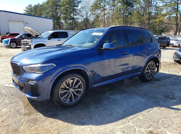 5UXCR6C52KLL04475 2019 BMW X5 Синий Передняя левая четверть