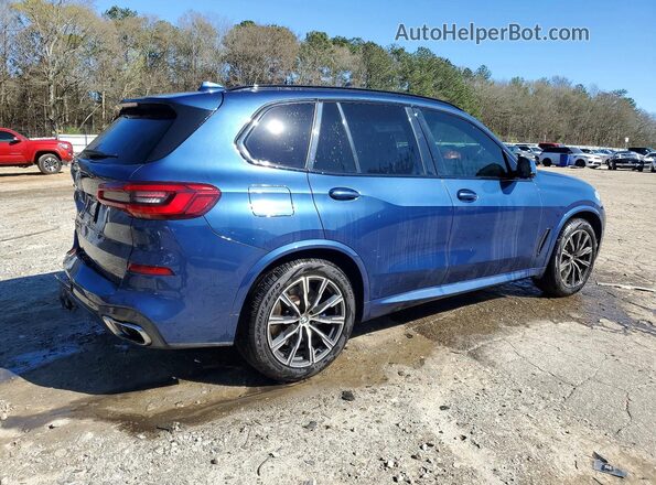 5UXCR6C52KLL04475 2019 BMW X5 Синий Задняя правая четверть