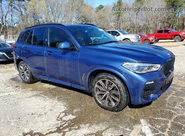 5UXCR6C52KLL04475 2019 BMW X5 Синий Передняя правая четверть