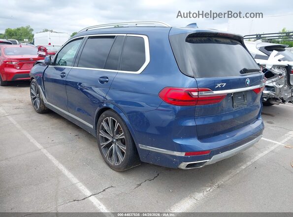 5UXCW2C01M9D85879 2021 BMW X7 Blue Задня ліва чверть