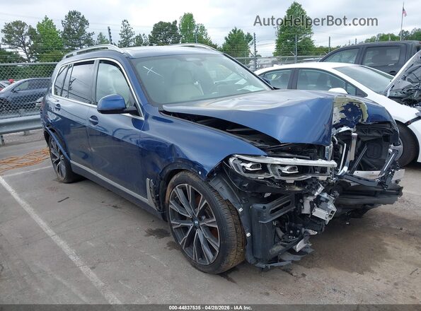 5UXCW2C01M9D85879 2021 BMW X7 Blue Вид щитка приладів