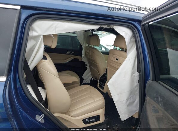 5UXCW2C01M9D85879 2021 BMW X7 Blue Вид наклейки з VIN-кодом