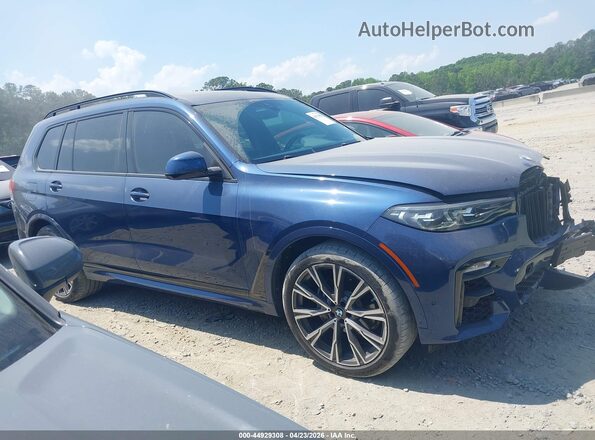 5UXCW2C04L9B43425 2020 BMW X7 Синий Вид задней части салона