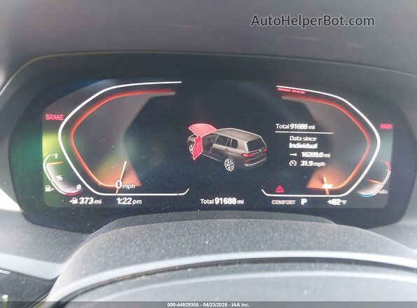 5UXCW2C04L9B43425 2020 BMW X7 Синий Вид задних сидений