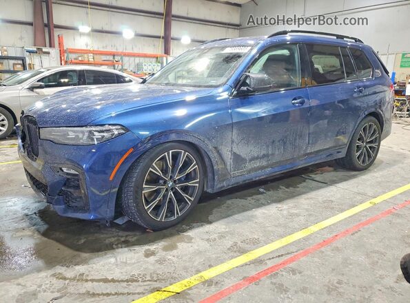 5UXCW2C58KL083949 2019 BMW X7 Синий Передняя левая четверть