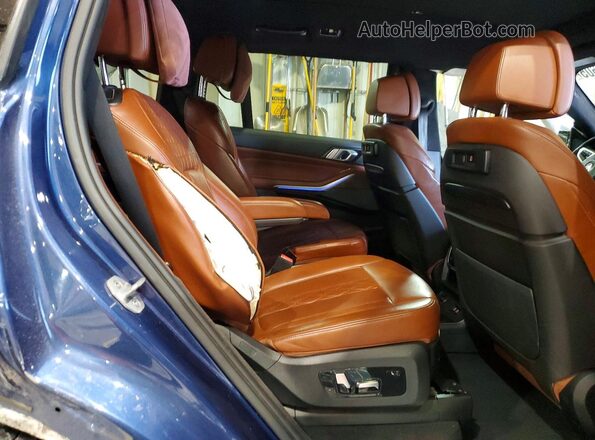 5UXCW2C58KL083949 2019 BMW X7 Синий Вид задней части салона