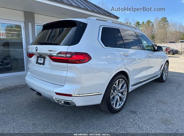 5UXCW2C59KL080798 2019 BMW X7 White Trasero derecho