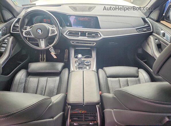 5UXCX4C51KLS38639 2019 BMW X7 White Առջևի վահանակի տեսք