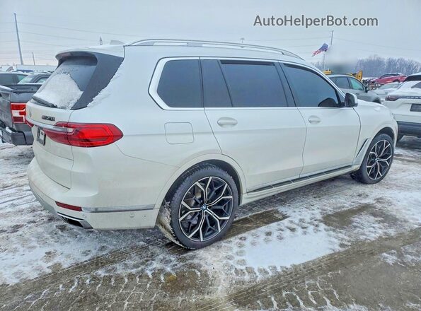 5UXCX4C53KLS36214 2019 BMW X7 Белый Задняя правая четверть
