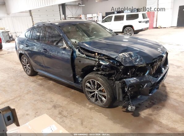 5UXCY6C07P9P29783 2023 BMW X6 Синий Передняя правая четверть