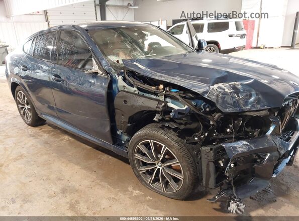 5UXCY6C07P9P29783 2023 BMW X6 Синий Вид спереди