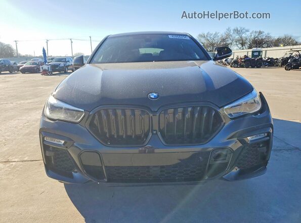 5UXCY8C08M9D86637 2021 BMW X6 Black Widok z przodu