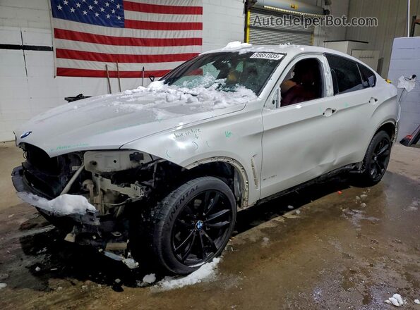 5UXKU2C30H0X48062 2017 BMW X6 Белый Передняя левая четверть