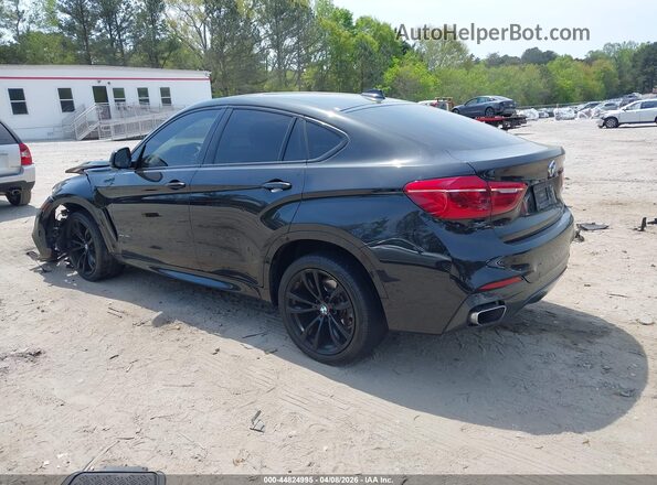 5UXKU2C52K0Z65248 2019 BMW X6 Black Trasero izquierdo
