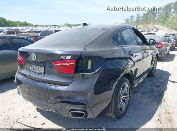 5UXKU2C59K0Z64341 2019 BMW X6 Черный Задняя правая четверть
