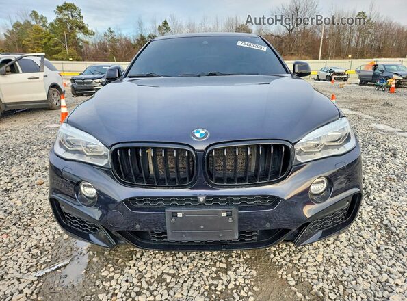 5UXKU6C55G0R99926 2016 BMW X6 Синий Вид спереди