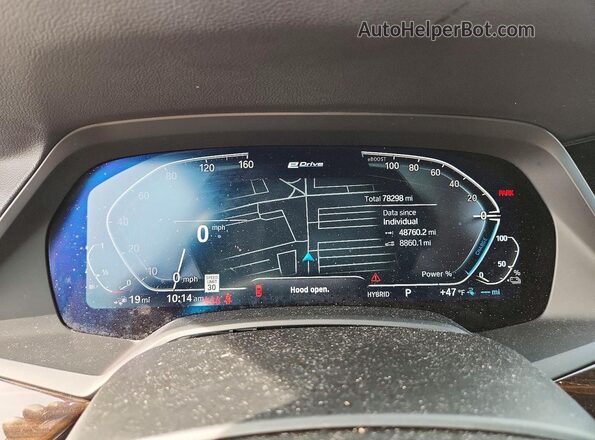 5UXTA6C09P9P96485 2023 BMW X5 Синий Вид щитка приборов