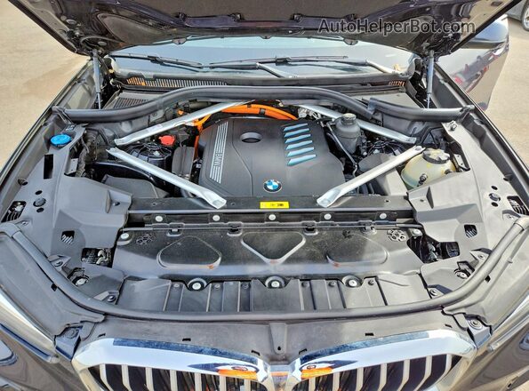 5UXTA6C09P9P96485 2023 BMW X5 Синий Вид подкапотного пространства
