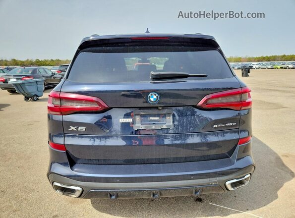 5UXTA6C09P9P96485 2023 BMW X5 Синий Вид сзади