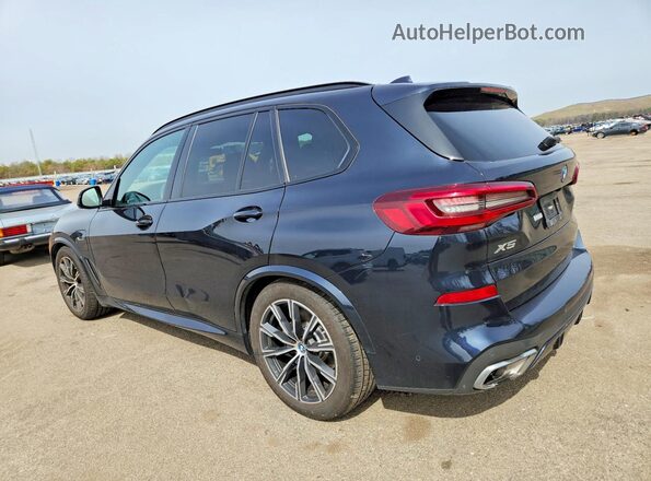 5UXTA6C09P9P96485 2023 BMW X5 Синий Задняя левая четверть