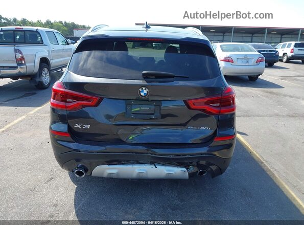 5UXTR7C51KLE97145 2019 BMW X3 Black Widok z przodu