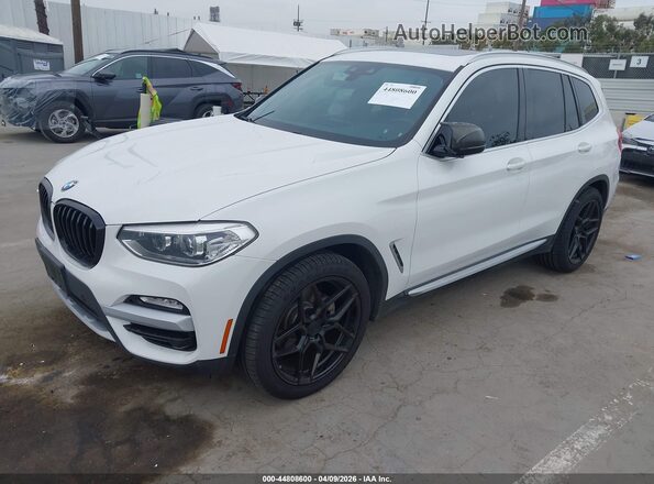 5UXTR7C57KLR46132 2019 BMW X3 Белый Передняя левая четверть