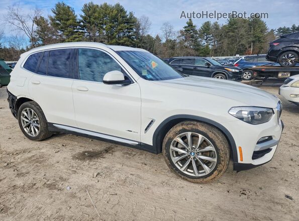 5UXTR9C55JLD64429 2018 BMW X3 Белый Передняя правая четверть