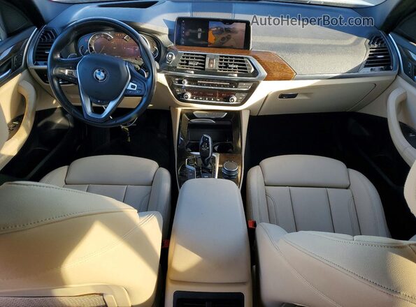 5UXTR9C55KLP76669 2019 BMW X3 Коричневый Вид панели приборов