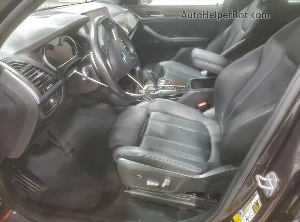5UXTR9C56KLD91169 2019 BMW X3 Charcoal Widok wnętrza z przodu