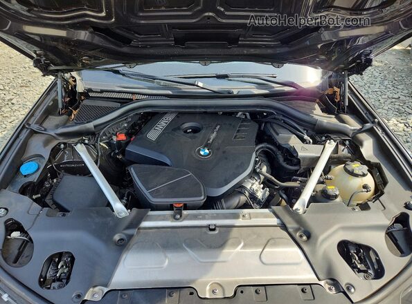 5UXTR9C58KLE14032 2019 BMW X3 Gray Engine compartment view