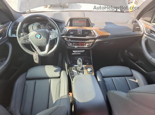 5UXTR9C5XKLP85321 2019 BMW X3 Black Вид панелі приладів