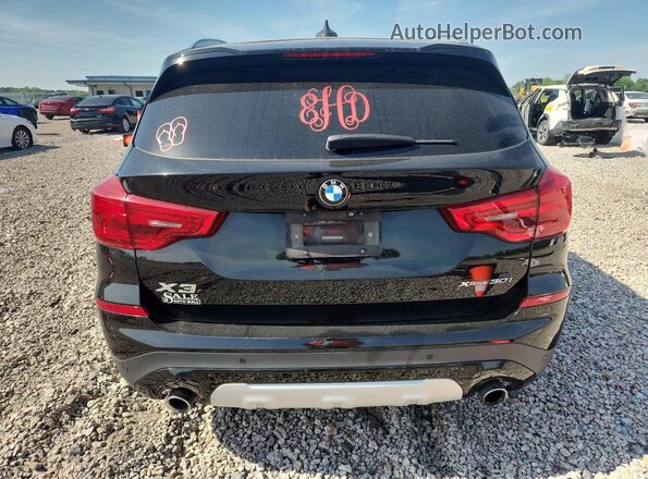 5UXTR9C5XKLP85321 2019 BMW X3 Black Вид ззаду