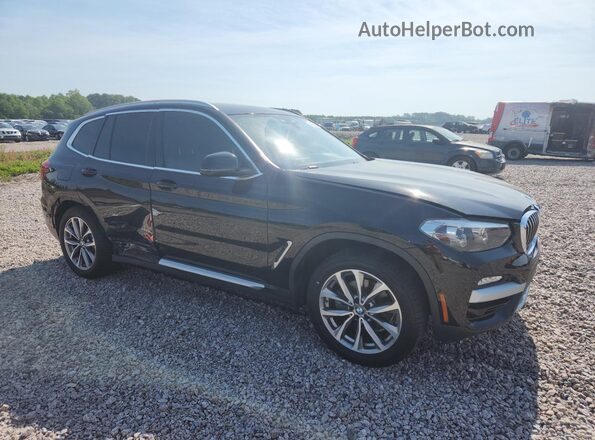 5UXTR9C5XKLP85321 2019 BMW X3 Black Передня права чверть