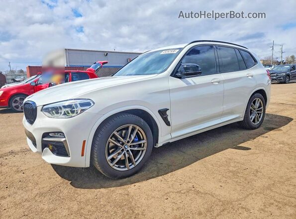 5UXTS3C52K0Z06930 2019 BMW X3 Белый Передняя левая четверть