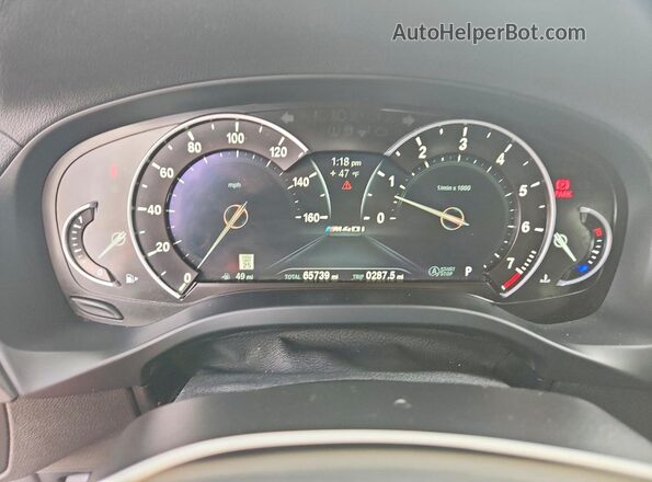 5UXTS3C52K0Z06930 2019 BMW X3 Белый Вид щитка приборов