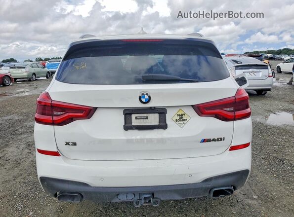 5UXTS3C54KLR72765 2019 BMW X3 White Widok z tyłu