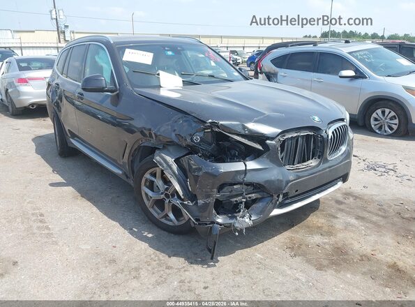 5UXTY3C01LLU72521 2020 BMW X3 Gray Przód prawy