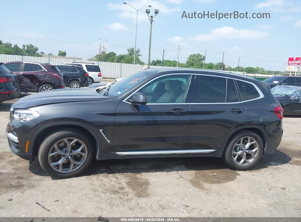 5UXTY3C01LLU72521 2020 BMW X3 Gray Widok wnętrza 360 stopni