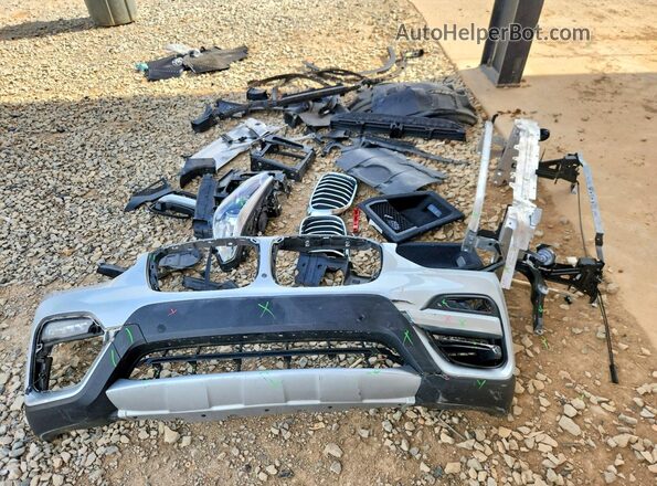 5UXTY3C02M9G87827 2021 BMW X3 Серебряный Вид наклейки с VIN-кодом