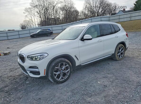 5UXTY3C05M9E84821 2021 BMW X3 White Przód lewy