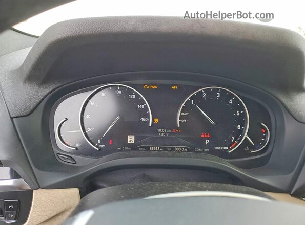 5UXTY3C05M9E84821 2021 BMW X3 White Widok zestawu wskaźników